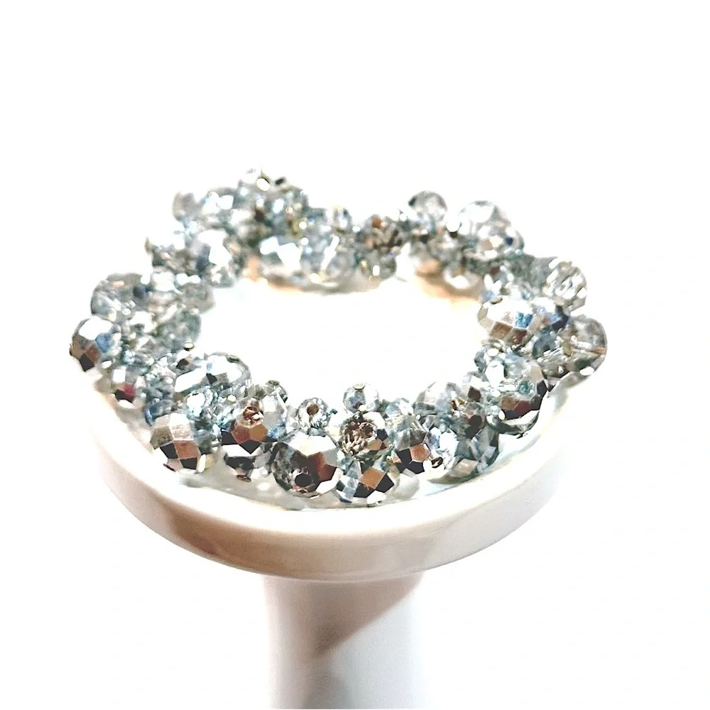 WHITE HOUSE BLACK MARKET Crystal Bauble Elastic Bracelet 💎 SPARKLY!💎​ - Picture 7 of 7